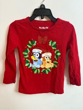 4/30$ Bluey & Bingo Holiday Long-Sleeve unisex 3 years